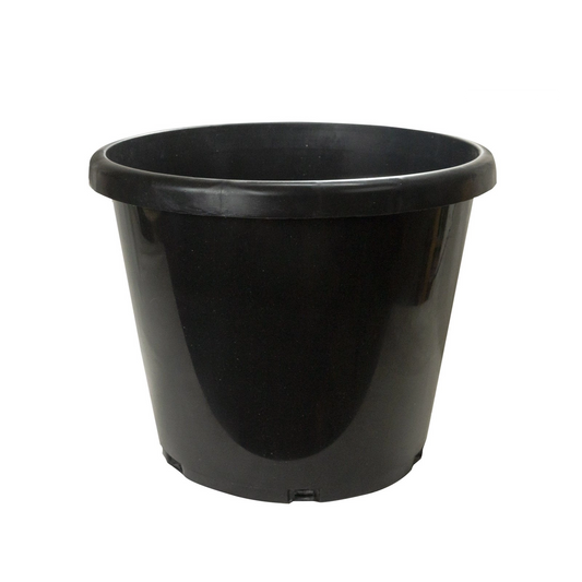 10 Gallon (5-pk) Premium Tall Heavy Duty Black Plastic Nursery Pots for Plants Flowers Containers Garden