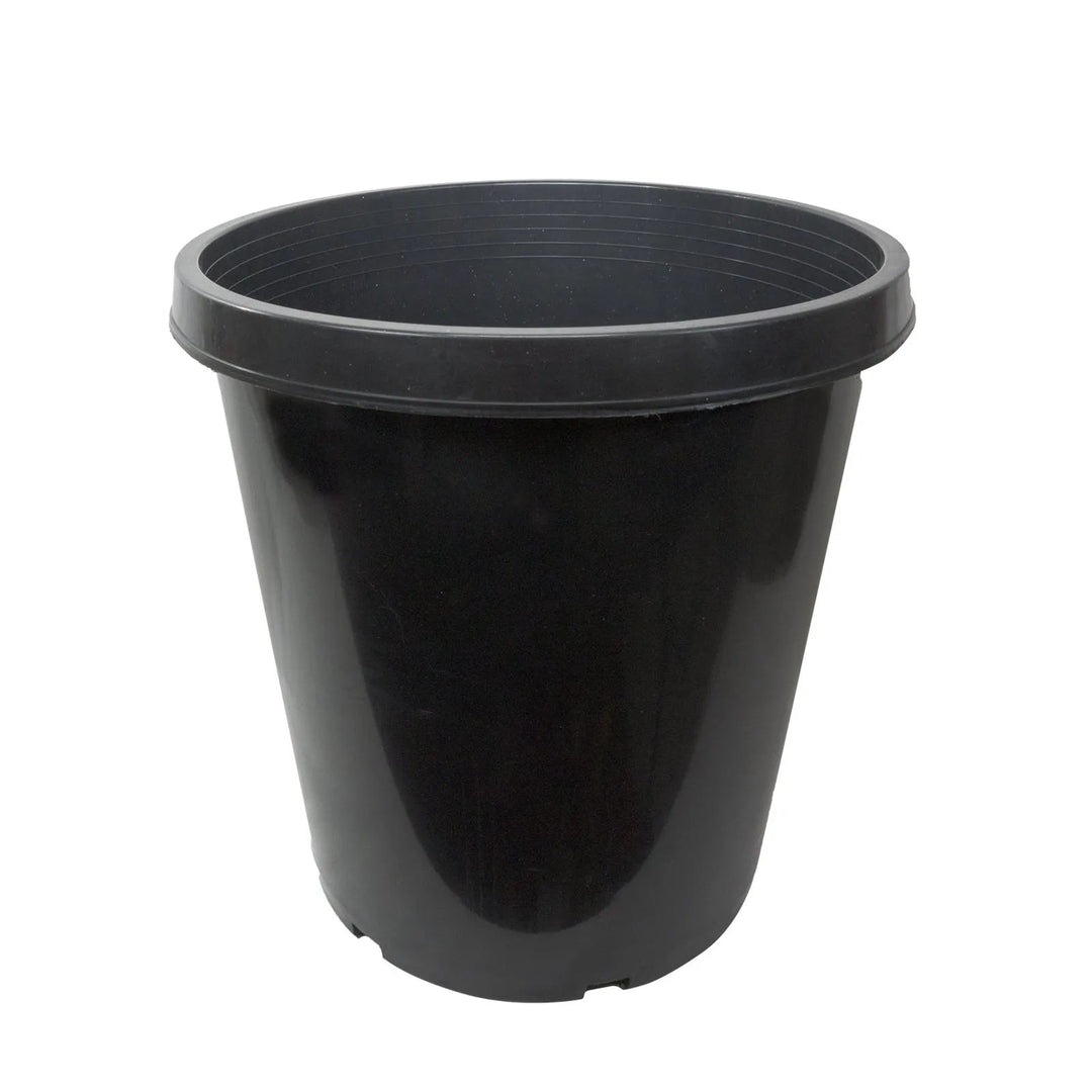 15 Gallon Heavy Duty Nursery Pots – Commercial Grade Black Plastic Plant Containers - Green Oasis