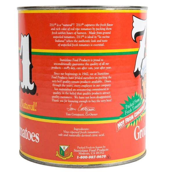 Stanislaus #10 Can 7/11 Ground Tomatoes in Heavy Puree