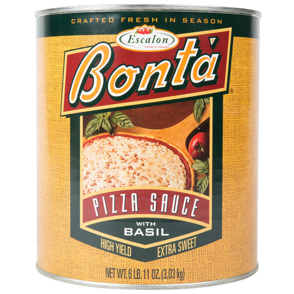 Bonta #10 Can Pizza Sauce with Basil - 107 oz - (6/Case)