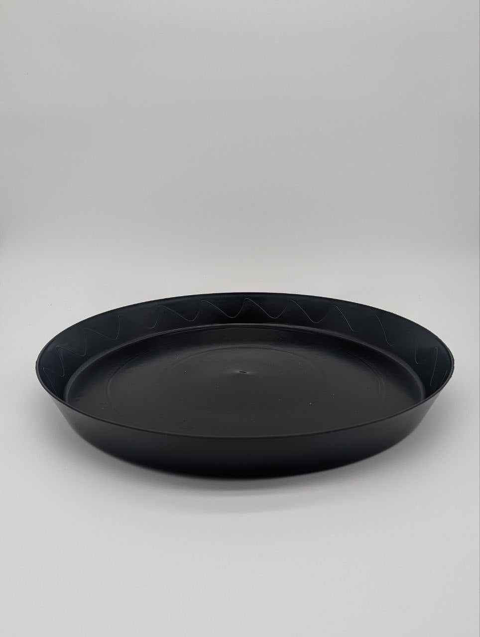 16" Heavy-Duty Black Plant Saucer – Indoor/Outdoor Drip Tray - Green Oasis
