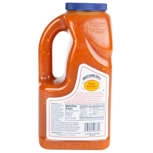 Sweet Baby Rays Mango Habanero Wing Sauce & Glaze 64 Oz. (2-Pack)