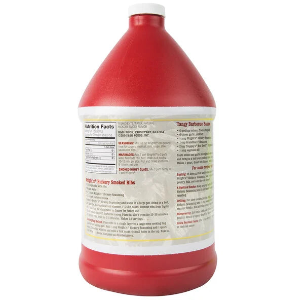 Wright's 1 Gallon Hickory Liquid Smoke - 4/Case