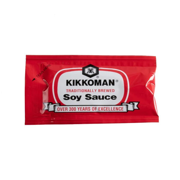 Kikkoman Soy Sauce 6 mL Packet - 500/Case