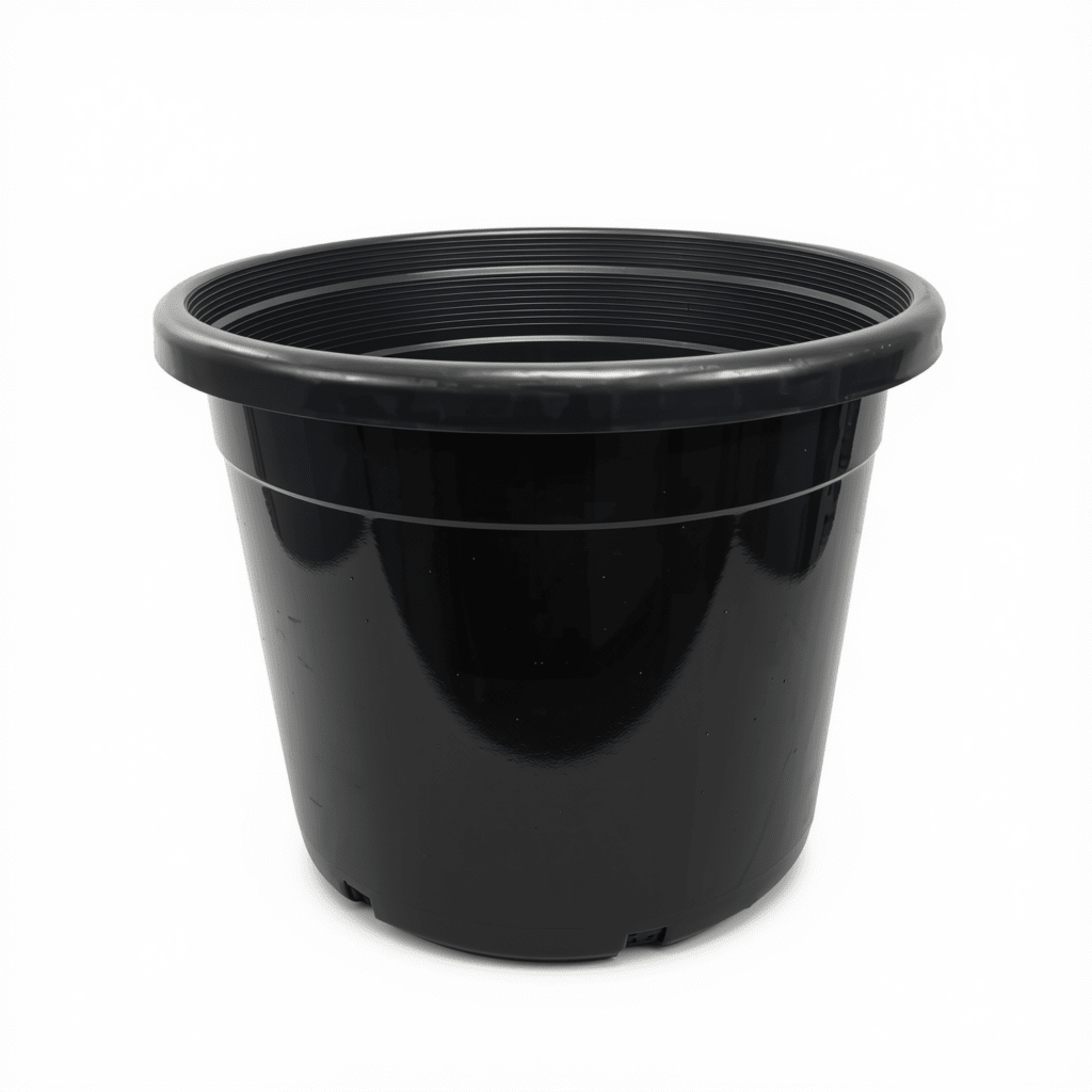 20 Gallon Black Nursery Pot – Heavy-Duty Plastic - Green Oasis