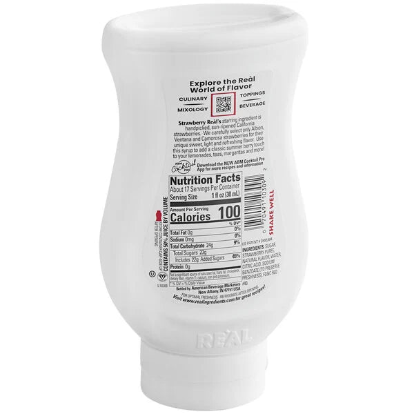 Real Strawberry Puree Infused Syrup 16.9 fl. oz.