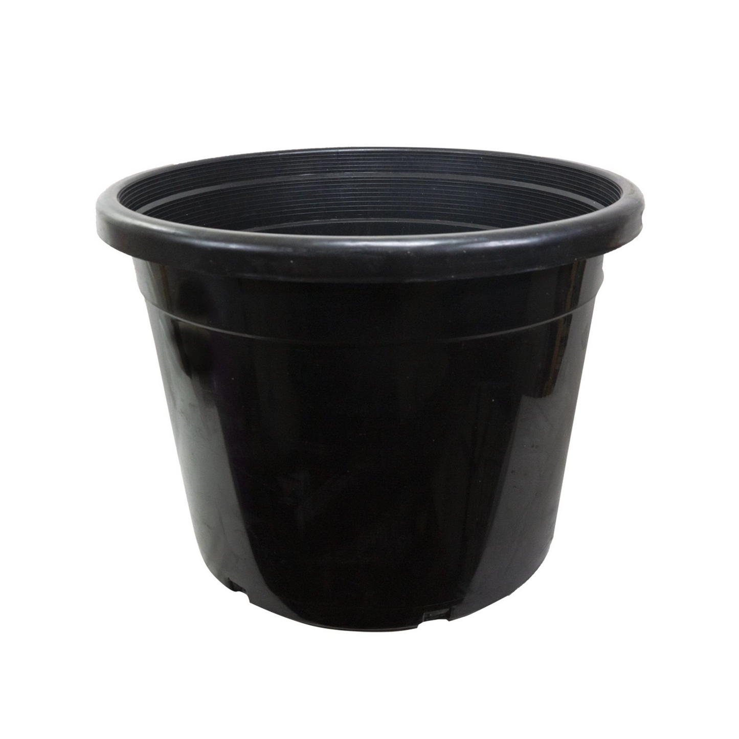 25 Gallon (3-pk) Premium Tall Heavy Duty Black Plastic Nursery Pots for Plants Flowers Containers Garden