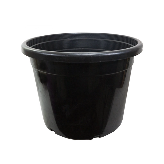 25 Gallon (3-pk) Premium Tall Heavy Duty Black Plastic Nursery Pots for Plants Flowers Containers Garden