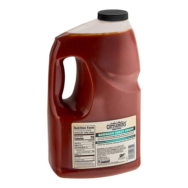 Cattlemen's Hawaiian Tangy Sweet BBQ Sauce 1 Gallon