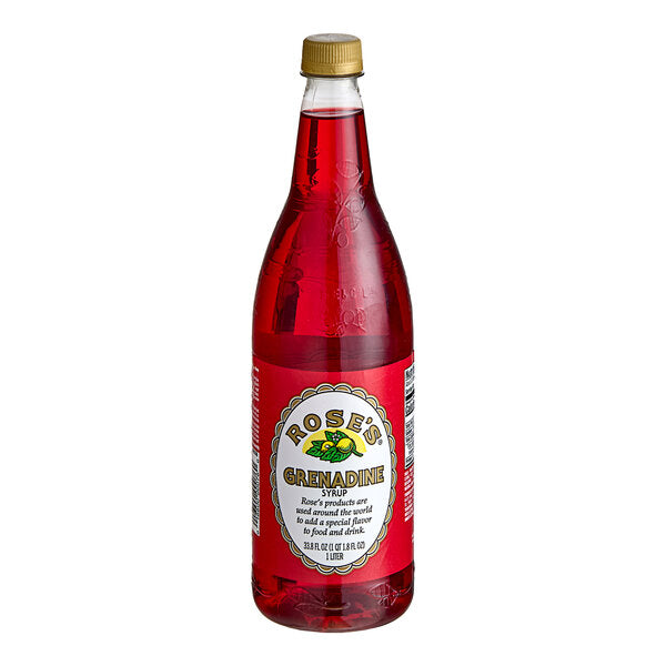 Rose's 1 Liter Grenadine Syrup - (Case of 12)
