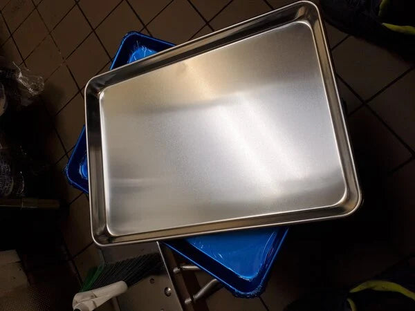 Baking Sheet Pan - (13" x 18") Commercial Grade 19-Gauge Aluminum, Anti-Warp Construction, Restaurant Quality Cookie Sheet for Home Baking