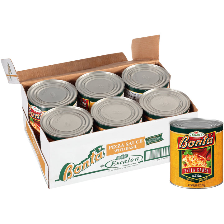 Bonta #10 Can Pizza Sauce with Basil - 107 oz - (6/Case)