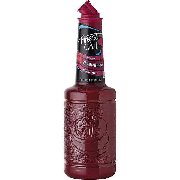 Finest Call 1 Liter Premium Raspberry Puree Mix
