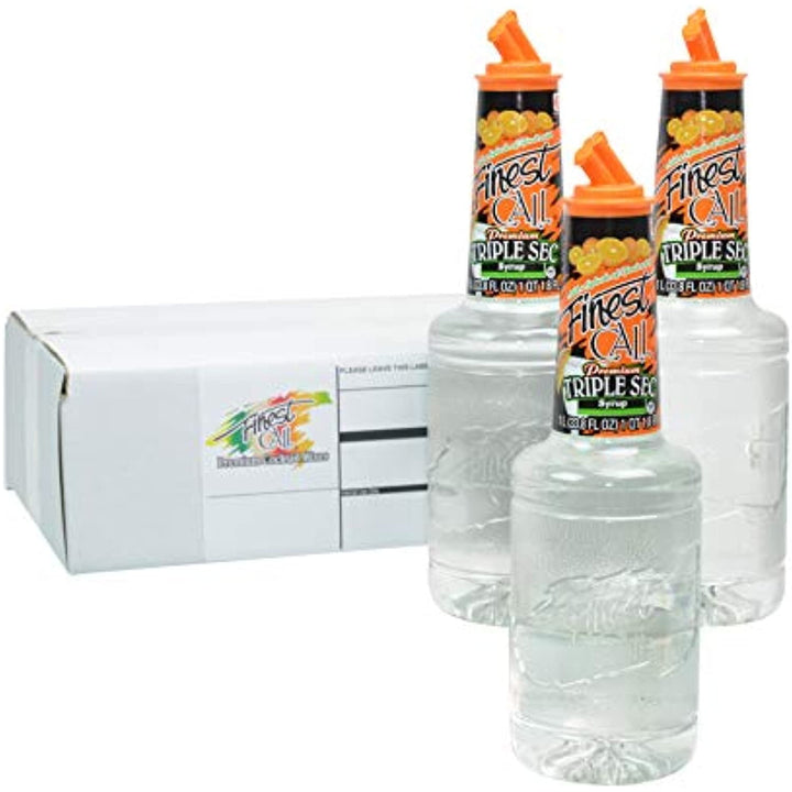 Finest Call 1 Liter Premium Triple Sec Syrup - (3 pack)