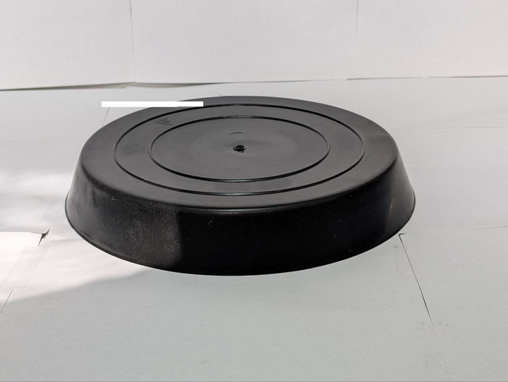 12" Heavy-Duty Black Plant Saucer – Indoor/Outdoor Drip Tray
