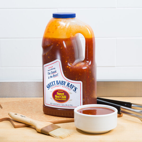 Sweet Baby Ray's 0.5 Gallon Sweet Red Chili Pepper Wing Sauce and Glaze (Multipack)