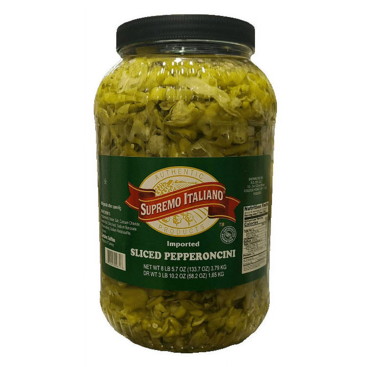 Supremo Italiano Sliced Pepperoncinis - 1 Gallon