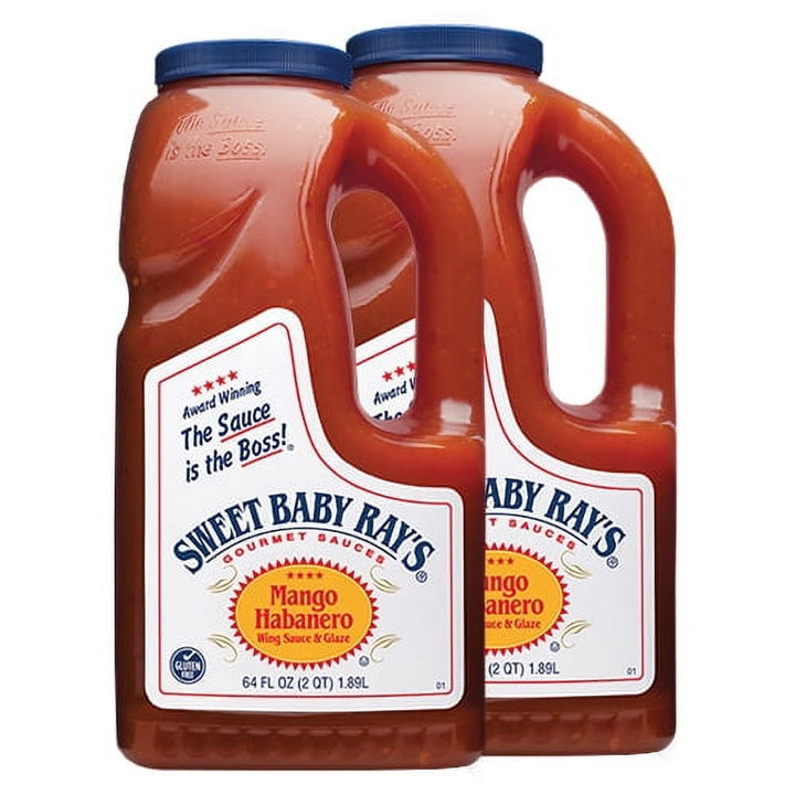 Sweet Baby Rays Mango Habanero Wing Sauce & Glaze 64 Oz. (2-Pack)