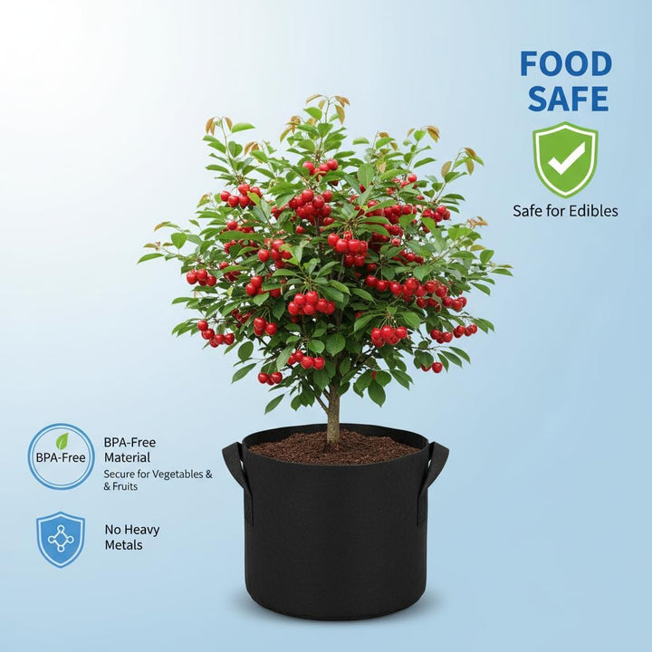 Set of Green Oasis 15 gallon heavy-duty grow bags – multiple pack sizes