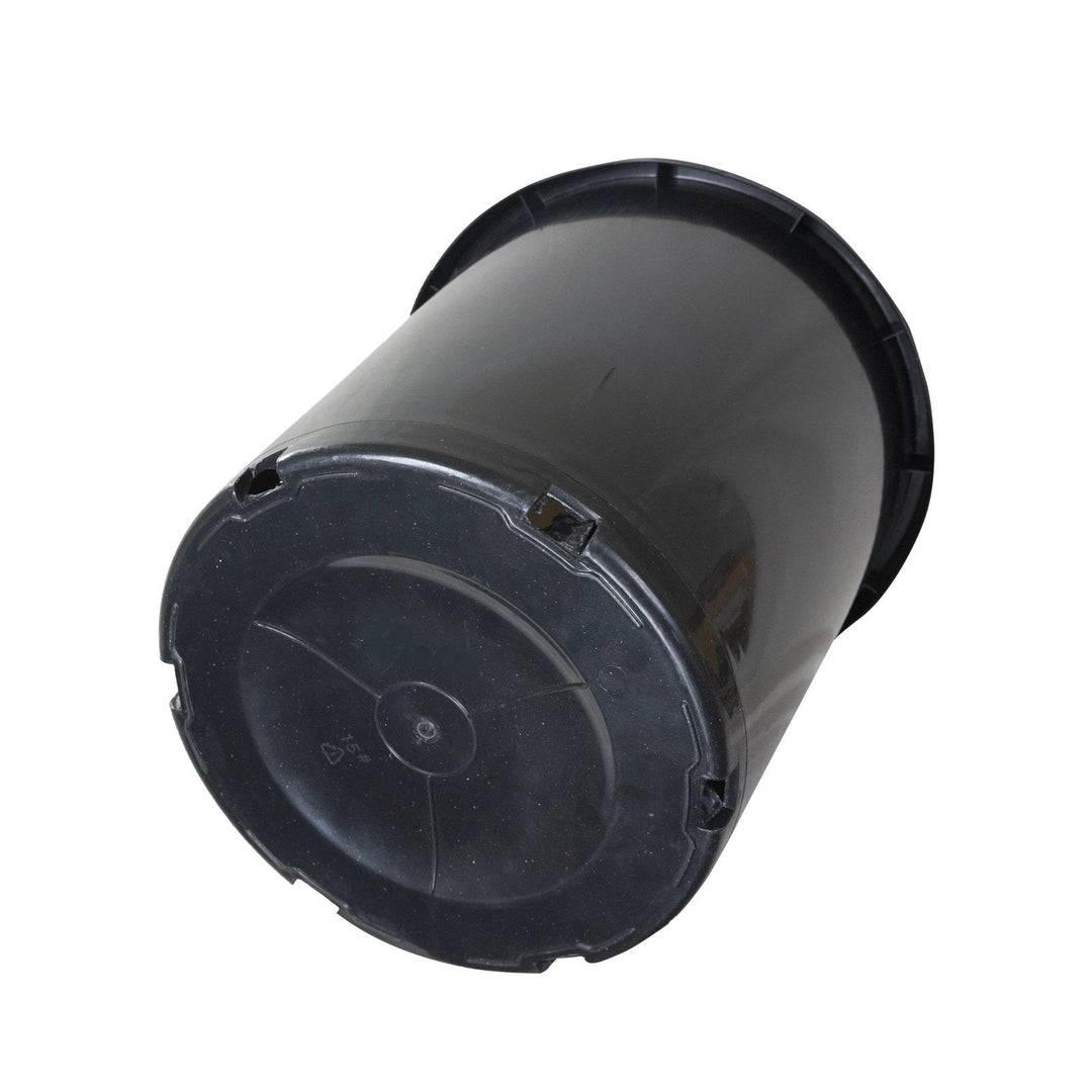 15 Gallon Heavy Duty Nursery Pots – Commercial Grade Black Plastic Plant Containers - Bottom View