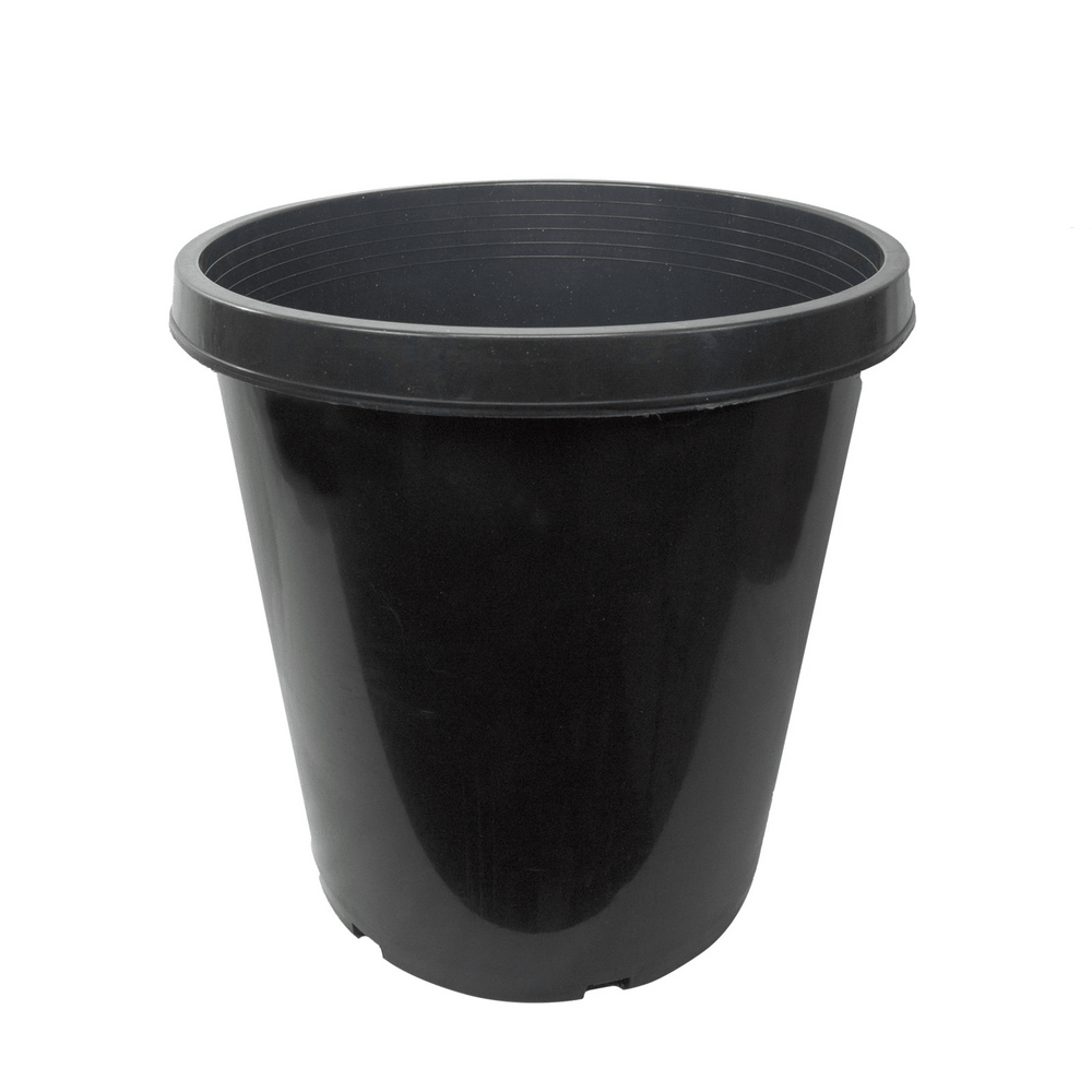 Green Oasis - 15 Gallon Nursery Pots - Premium Injection Molded Black Plastic Plant Pots, Heavy Duty Commercial Grade with Drainage Holes - Green Oasis