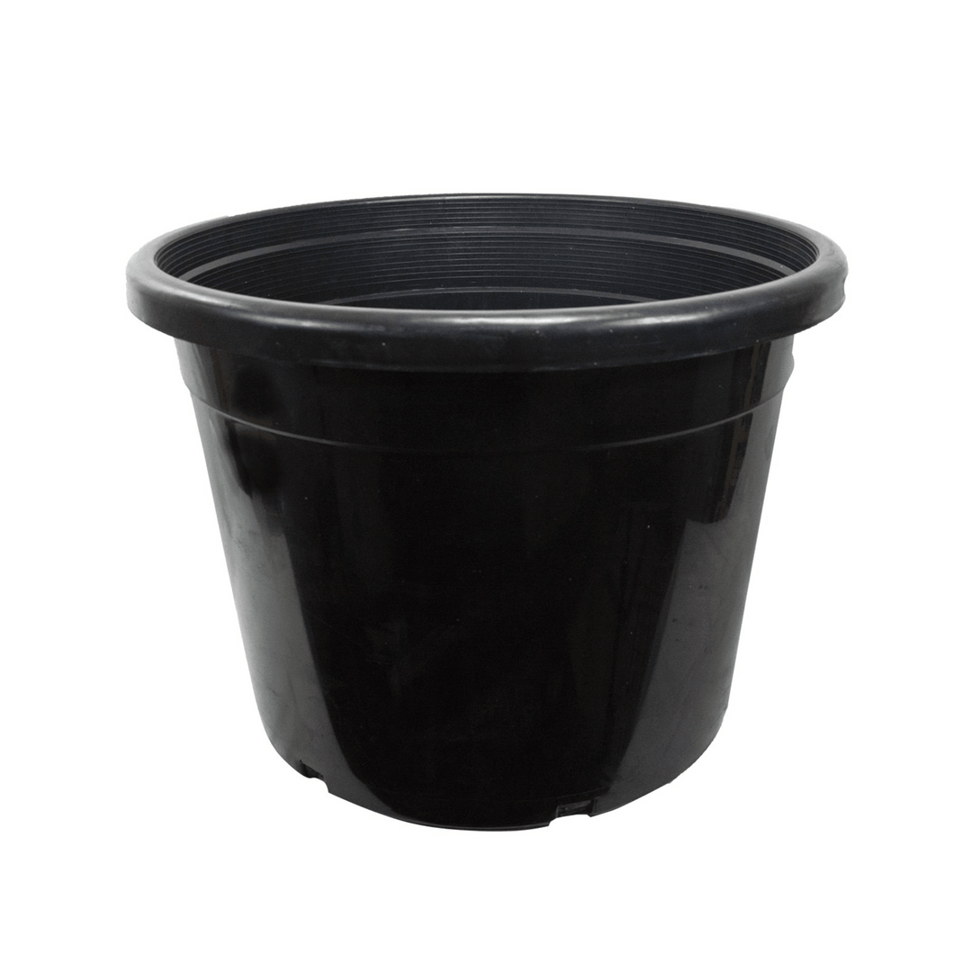 Green Oasis - 25 Gallon Nursery Pots - Premium Heavy Duty Injection Molded Black Plastic Planter Containers with Drainage Slots - 25" x 18.5" - Green Oasis