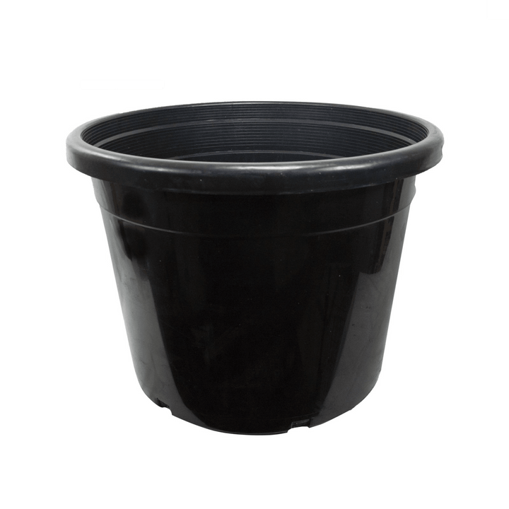 Green Oasis - 25 Gallon Nursery Pots - Premium Heavy Duty Injection Molded Black Plastic Planter Containers with Drainage Slots - 25" x 18.5" - Green Oasis
