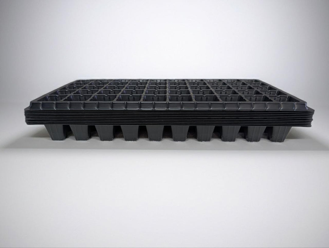 Green Oasis 50-cell seed starter tray – heavy-duty black plastic propagation insert