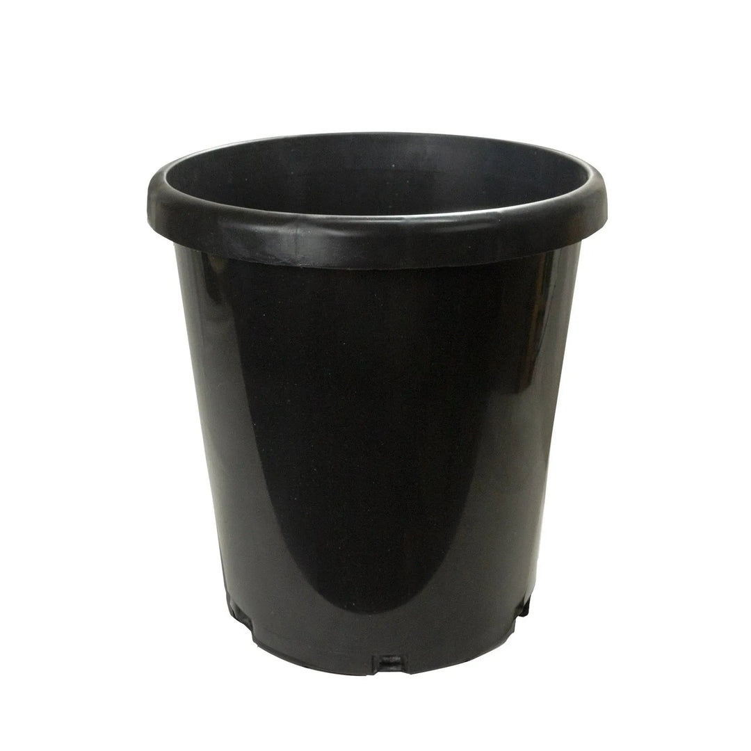Green Oasis - 7 Gallon Professional Nursery Pots with Drainage Holes - Heavy Duty Black Plastic Plant Containers for Indoor/Outdoor Growing - Green Oasis